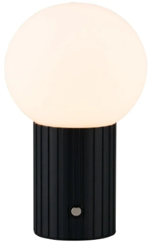 Επιτραπέζιο Φωτιστικό Επαναφορτιζόμενο Tauris 543510132 2W 250lm 3000/4500/6000K 12x21,2cm Black Trio Lighting