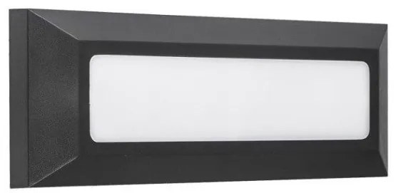 Απλίκα Φωτιστικό Κλιμακοστασίου Led 4W 4 χρώματα Lumen-3-971-Ανθρακί 3-971