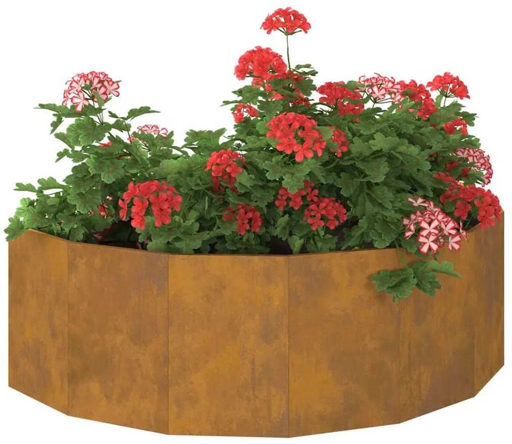 vidaXL Γλάστρα Σκ rusty 120 x 60 x 35 cm Ατσάλι Σκληρυθέν στον Αέρα