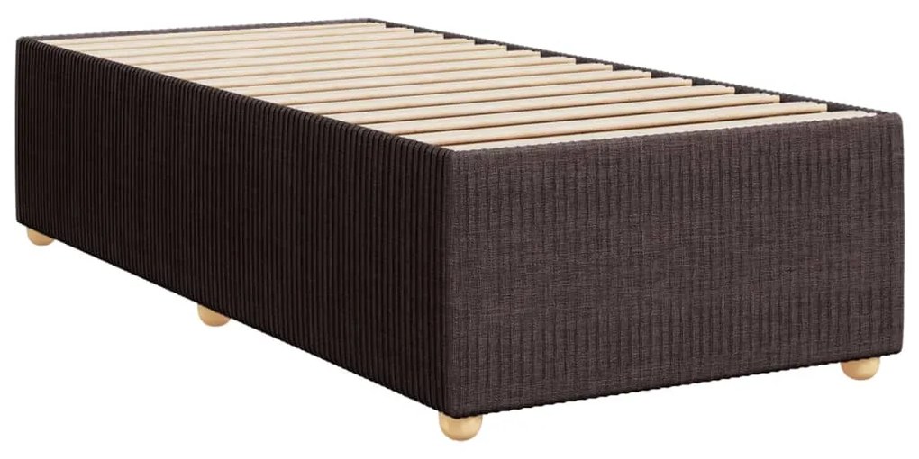 ΚΡΕΒΑΤΙ BOXSPRING ΜΕ ΣΤΡΩΜΑ ΣΚΟΥΡΟ ΚΑΦΕ 90X200 ΕΚ. ΥΦΑΣΜΑΤΙΝΟ 3287342