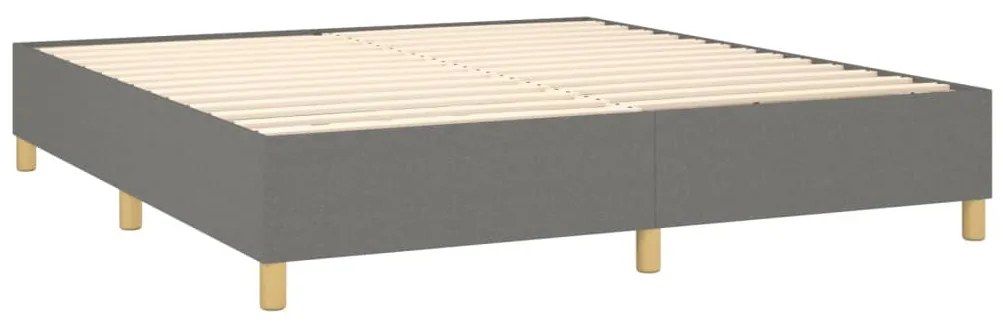 ΚΡΕΒΑΤΙ BOXSPRING ΜΕ ΣΤΡΩΜΑ ΣΚΟΥΡΟ ΓΚΡΙ 160X200 ΕΚ ΥΦΑΣΜΑΤΙΝΟ 3142506