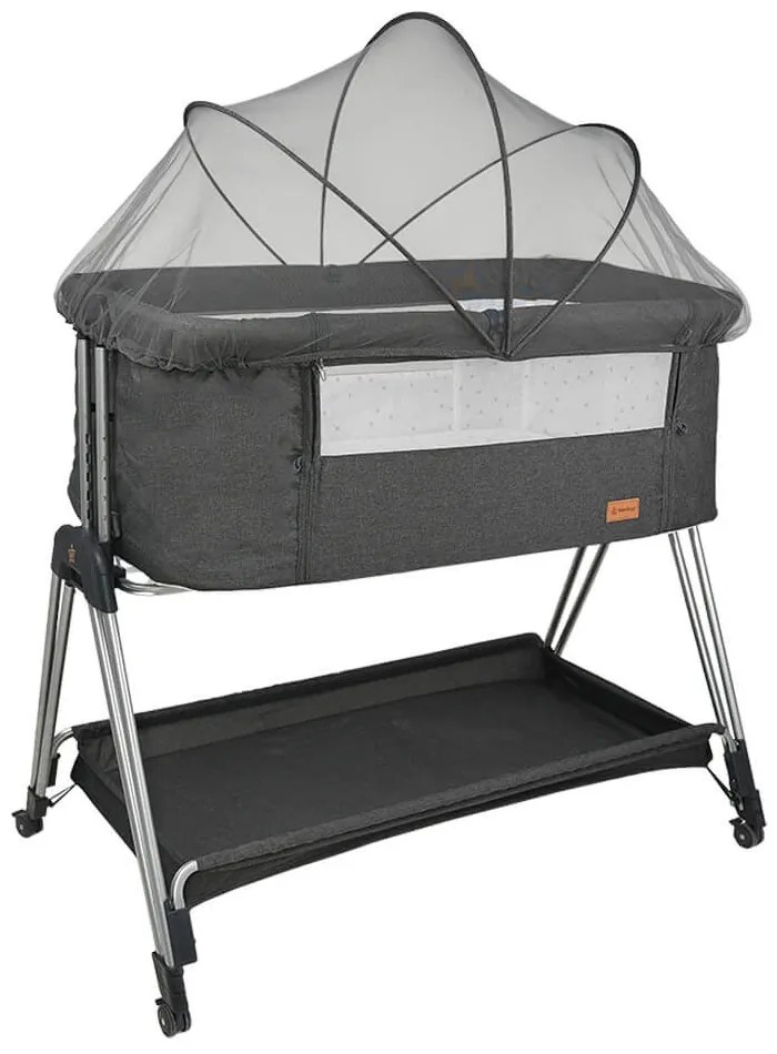 Λίκνο (0-6 Μηνών/Έως 9kg) Bebe Stars Pearl Graphite 845-186