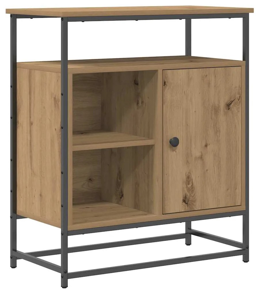 vidaXL Πλαϊνό γραφείο artisan δρυς 69 x 35 x 80 εκ Επεξεργασμένο ξύλο