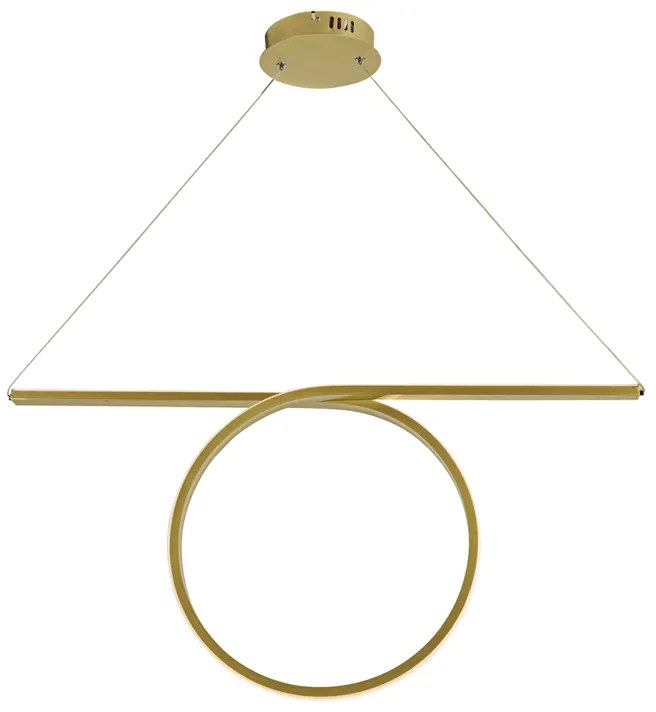 Φωτιστικό Οροφής LED Aca Zero HM98LEDP64BR Brass
