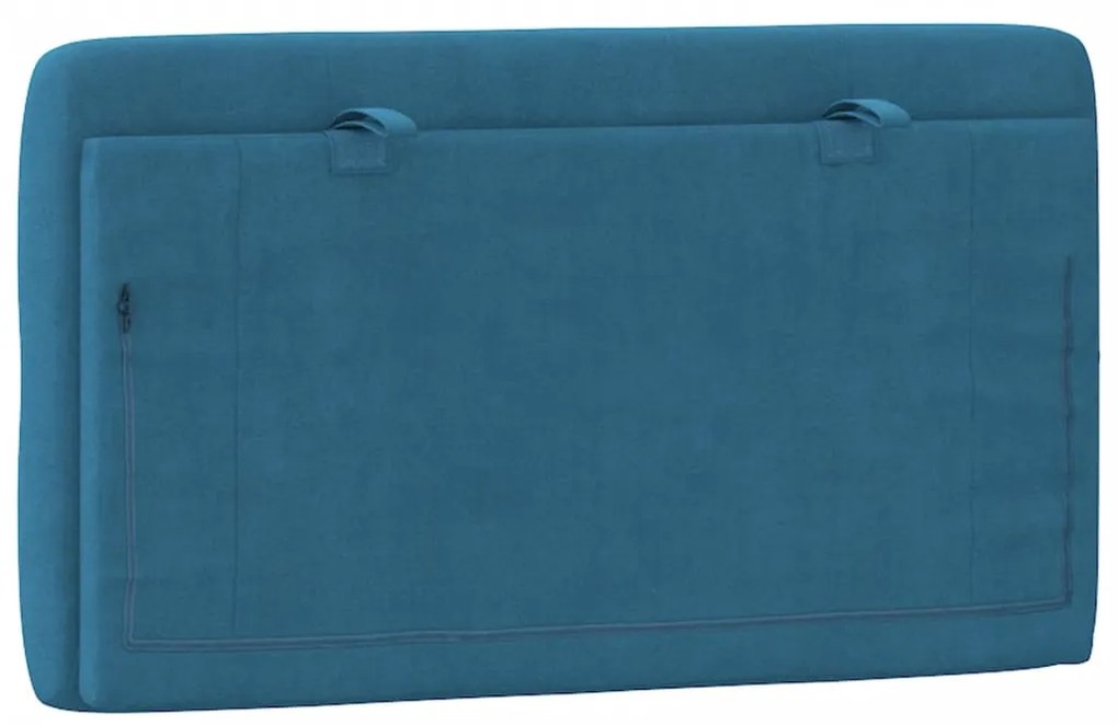 vidaXL Μαξιλάρι για Κεφαλάρι Μπλε 90 εκ. Βελούδο