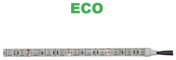 Adeleq Ταινία LED Λευκή Αυτοκόλλητη 5m 12VDC 14.4W Και 60LED Ανά Μέτρο IP54 eco RGB 30-4412911
