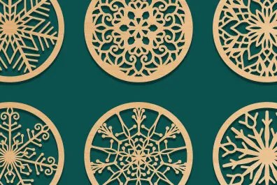 Intra απο ξύλο plywood 3mm-4mm πάχος - Σετ σουβέρ Laser Cut Δίασταση 40x50 cm INTRAFABR-70433026