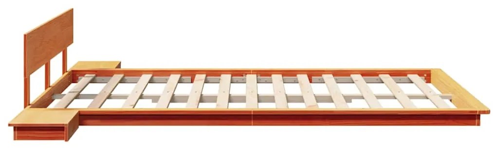 vidaXL Σκελετός Κρεβατιού Καφέ 140 x 200 cm ξύλο