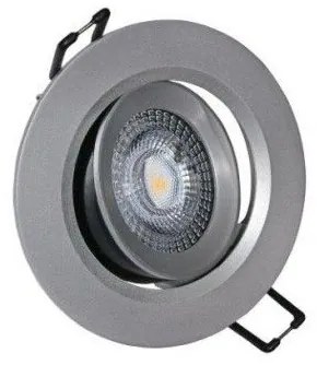 Σποτ Χωνευτό LED Ψευδορoφής Κινητό Στρογγυλό 5W Lumen 21-051600 Ασημί