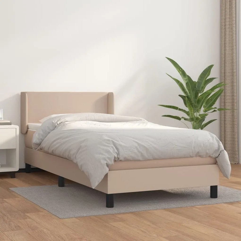 ΚΡΕΒΑΤΙ BOXSPRING ΜΕ ΣΤΡΩΜΑ ΚΑΠΟΥΤΣΙΝΟ 100X200ΕΚ.ΑΠΟ ΣΥΝΘ.ΔΕΡΜΑ 3130648