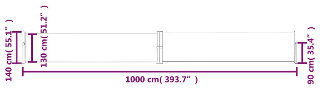 ΔΙΑΧΩΡΙΣΤΙΚΟ ΒΕΡΑΝΤΑΣ ΣΥΡΟΜΕΝΟ ΚΟΚΚΙΝΟ 140 X 1000 ΕΚ. 318029