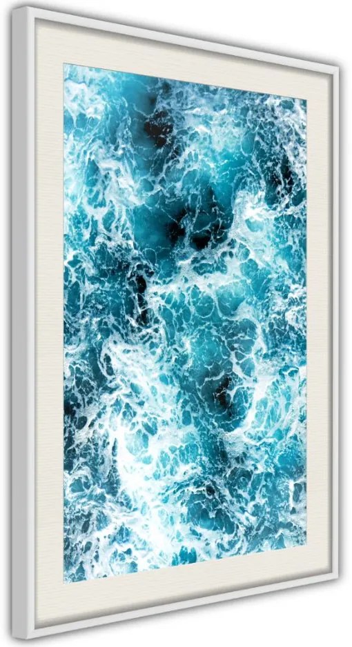 Αφίσα - Sea Foam - 20x30 - Χρυσό - Με πασπαρτού