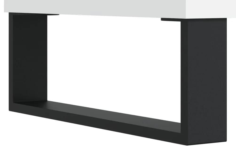 Έπιπλο Τηλεόρασης Λευκό 102 x 36 x 50 εκ. από Επεξεργ. Ξύλο - Λευκό