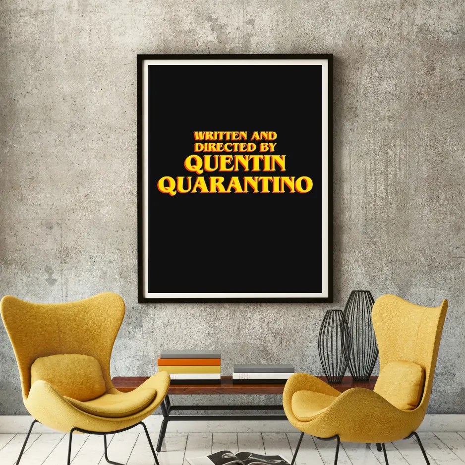 Πόστερ &amp; Κάδρο Tarantino Black MV150B 21x30cm Εκτύπωση Πόστερ (χωρίς κάδρο)