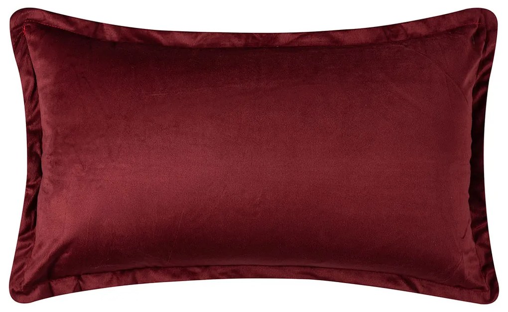 Βελουτέ Διακοσμητική Μαξιλαροθήκη (35x60) Silk Fashion A804 Μπορντώ