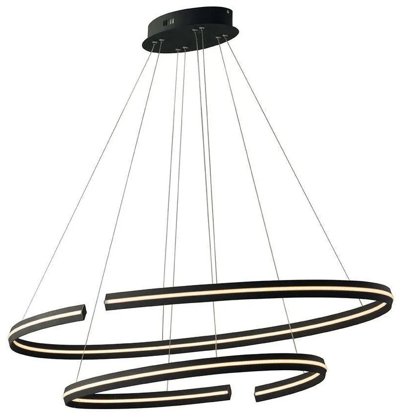 Φωτιστικό Οροφής Led-Clarke-S120 Black Luce Ambiente Design Aluminium