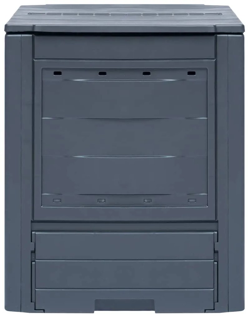 vidaXL Κομποστοποιητής Κήπου Γκρι 60 x 60 x 73 εκ. 260 Λίτρα