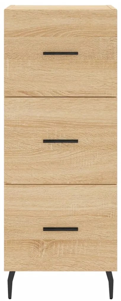 vidaXL Μπουφές Sonoma δρυς 34,5 x 34 x 180 εκ. από Επεξεργασμένο Ξύλο