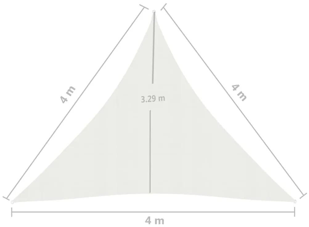 Πανί Σκίασης Λευκό 4 x 4 x 4 μ. από HDPE 160 γρ./μ² - Λευκό