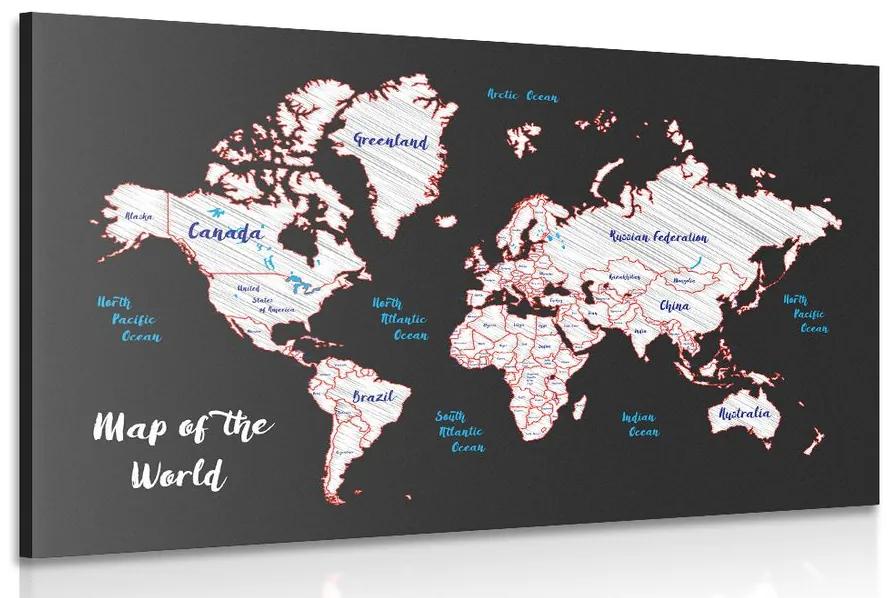 Εικόνα μοναδικό παγκόσμιο χάρτη