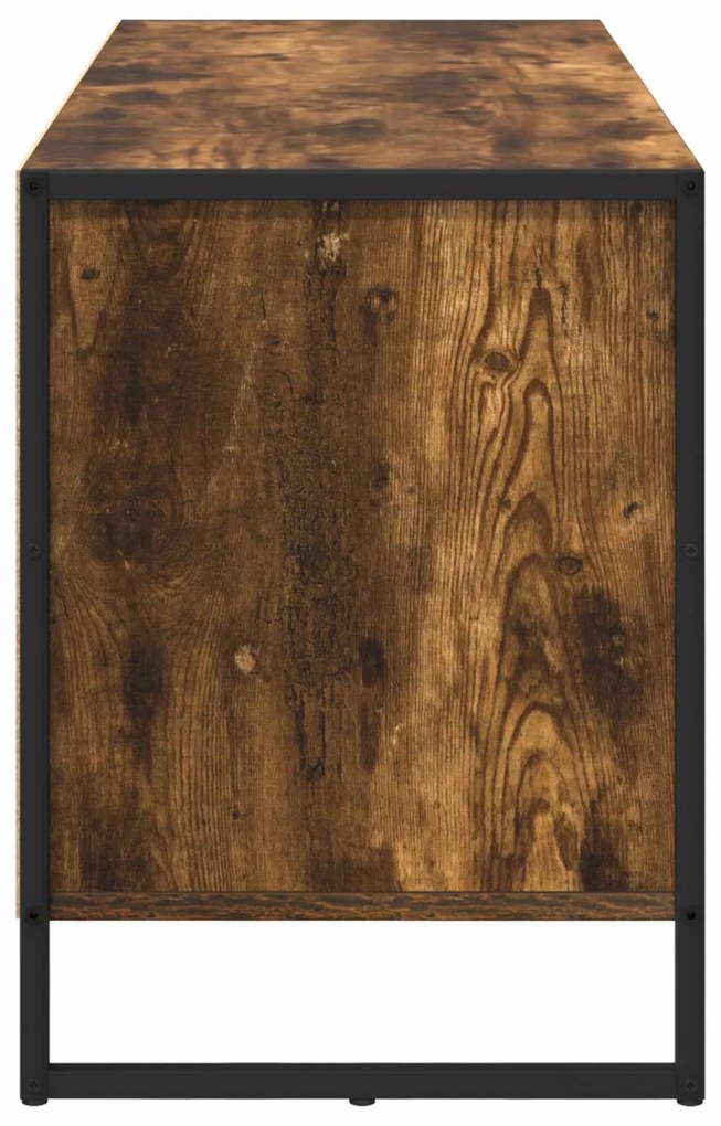 vidaXL Ντουλάπι TV Καπνιστό Δρύς 100 x 36 x 49.5 εκ Επεξεργασμένο ξύλο