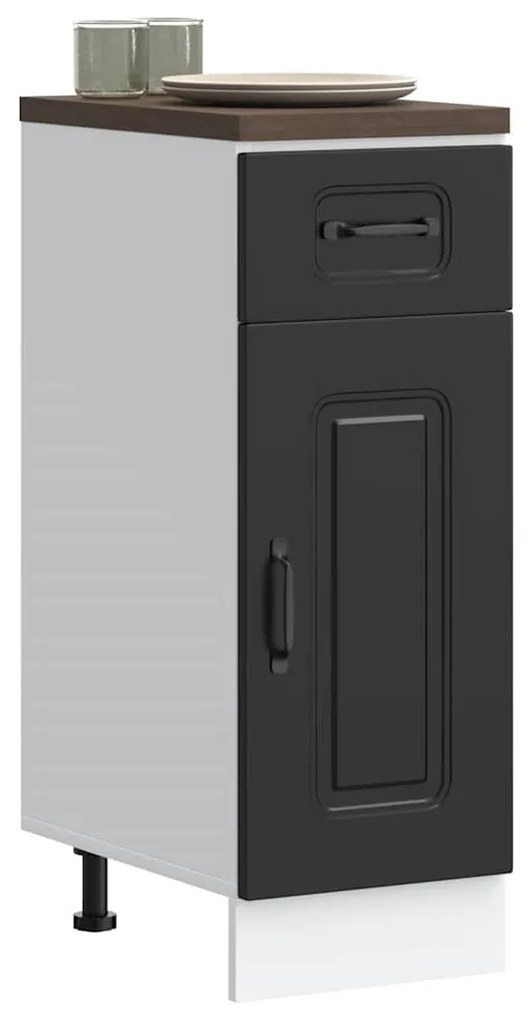 ντουλάπι βάσης κουζίνας Kalmar Μαύρο από Επεξεργασμένο Ξύλο