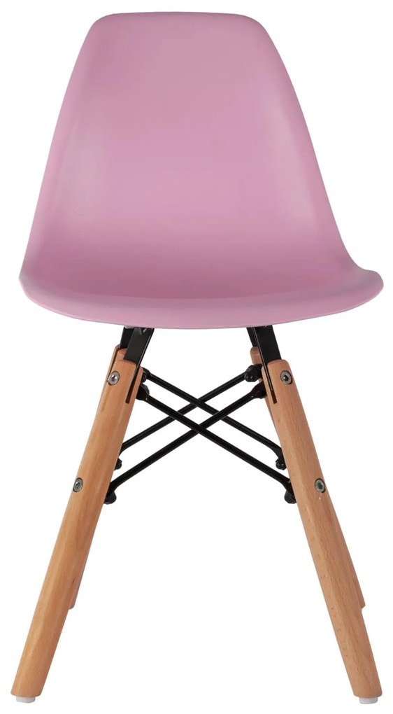 Καρέκλα TWIST KID Παιδική Ξύλινα πόδια Ρόζ 30,5x33x59 εκ. 4αδα 30.5x33x59 εκ.
