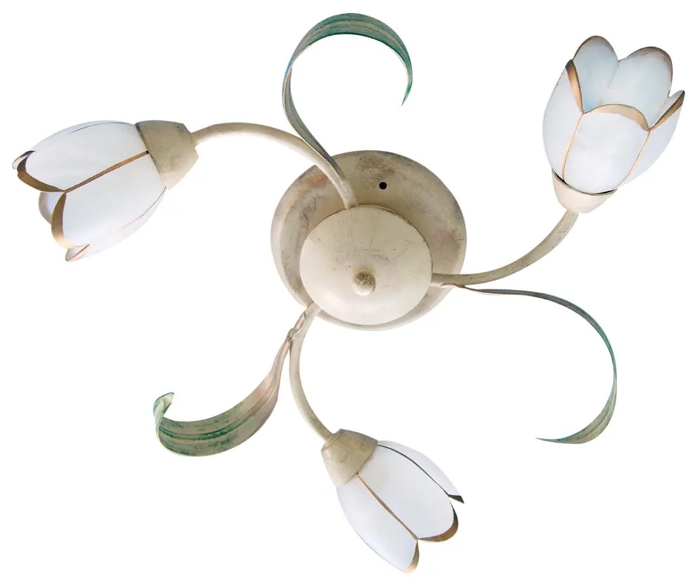 Φωτιστικό Οροφής Τρίφωτο Homelighting Caren 77-2190 White