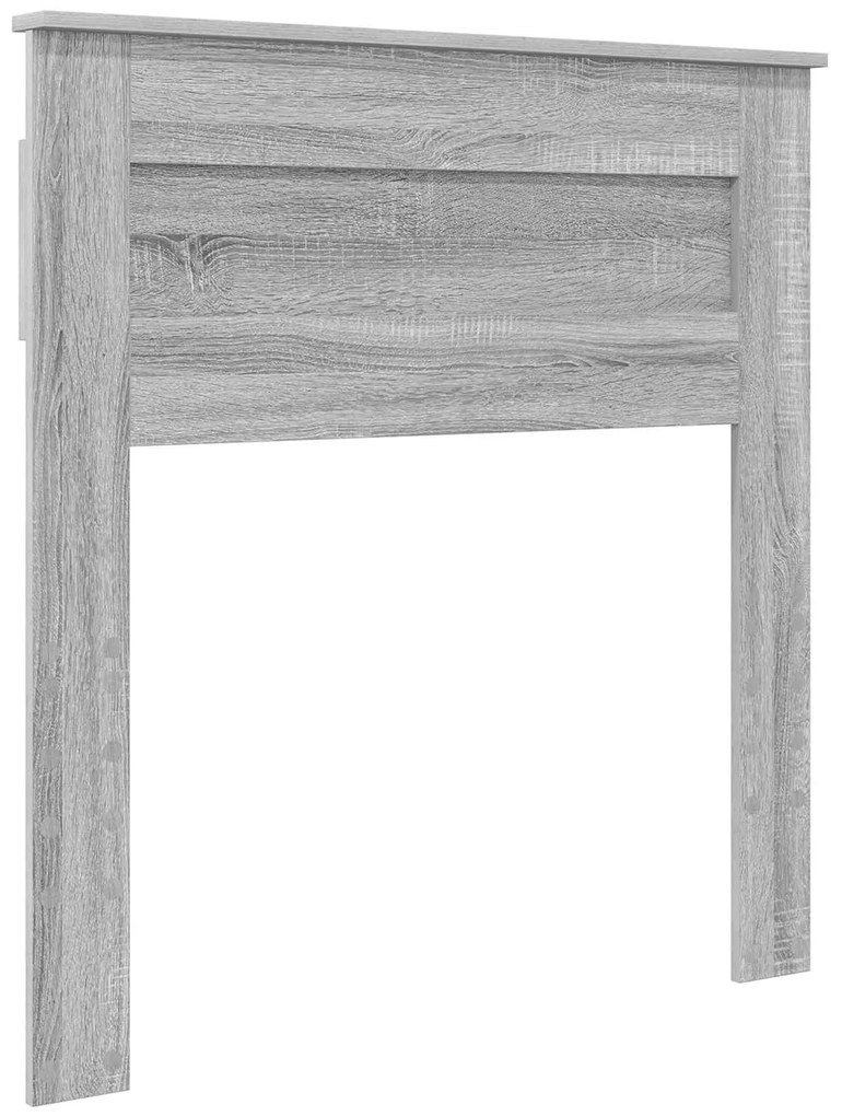 vidaXL Κρεβάτι Αποθήκης Γκρίζο Σονομα 100 x 200 cm Επεξεργασμένο ξύλο