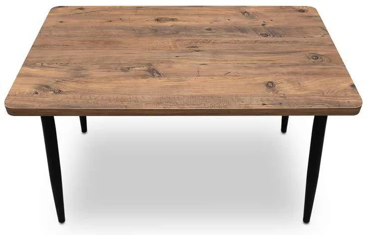 Τραπέζι Levico Megapap Mdf - μεταλλικό χρώμα ακακίας 120x70x75εκ.