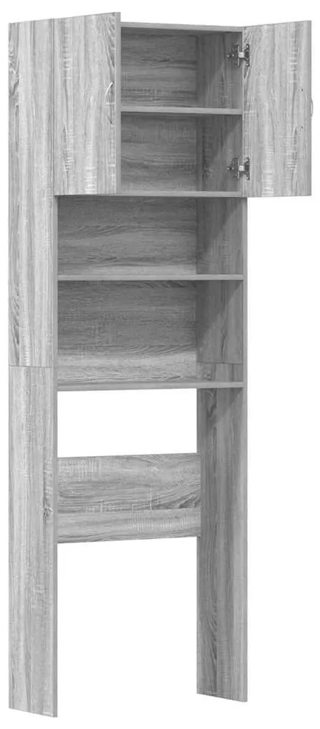 vidaXL Ντουλάπι πλυντηρίου ρούχων Γκρι Sonoma Ξύλινη κατασκευή