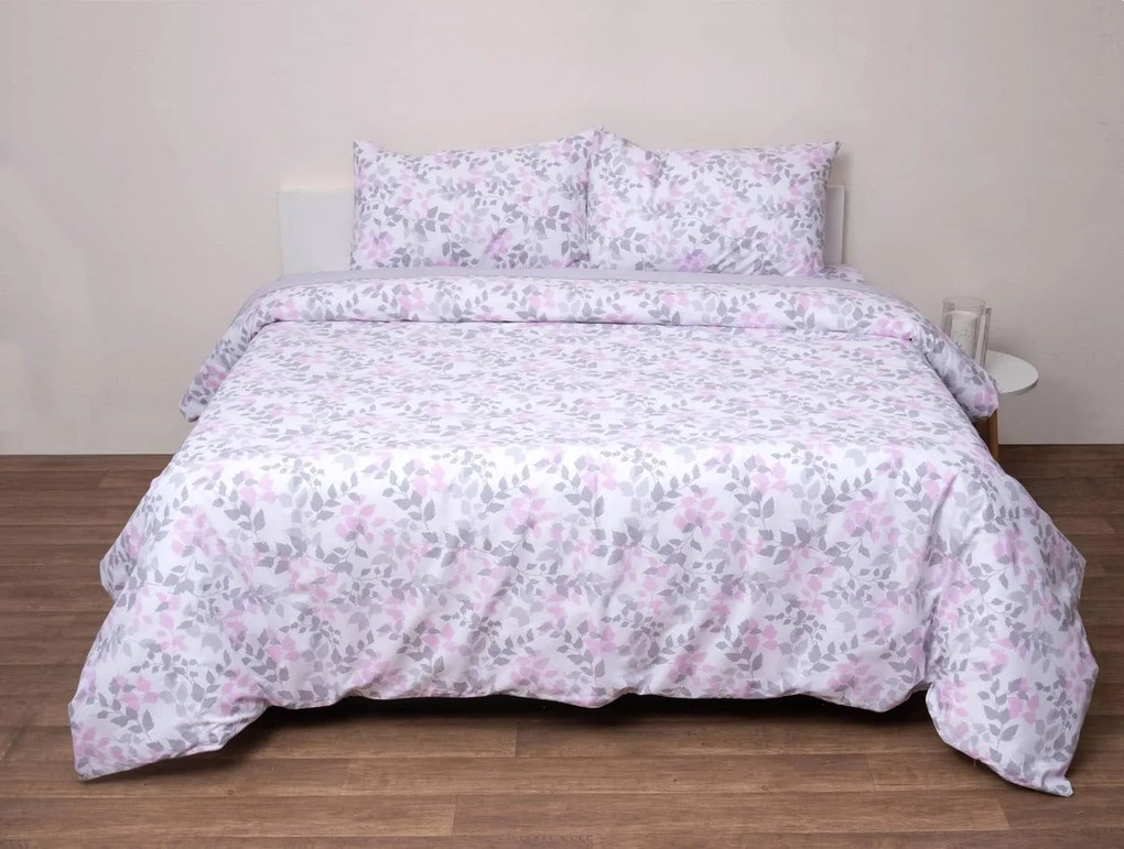 Σετ Παπλωματοθήκη Ημίδιπλη 180x240 Premium 5008 Γκρι Anna Riska