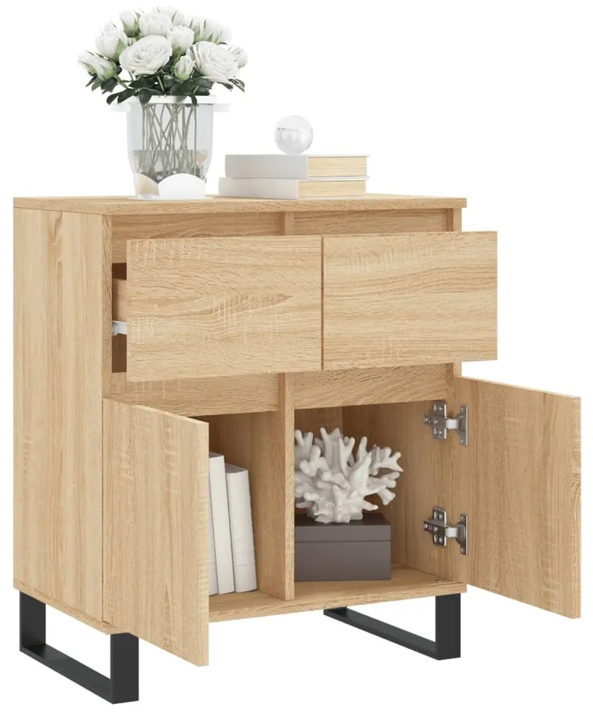 vidaXL Συρταριέρα Sonoma Δρυς 60x35x70 εκ. Επεξεργασμένο Ξύλο