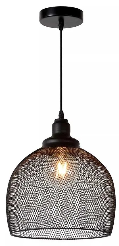 Φωτιστικό Κρεμαστό Lucide 43404-28-30 MESH Μαύρο Ματ (Black Mat)