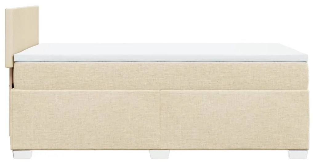 ΚΡΕΒΑΤΙ BOXSPRING ΜΕ ΣΤΡΩΜΑ ΚΡΕΜ 100 X 200 ΕΚ. ΥΦΑΣΜΑΤΙΝΟ 3285797