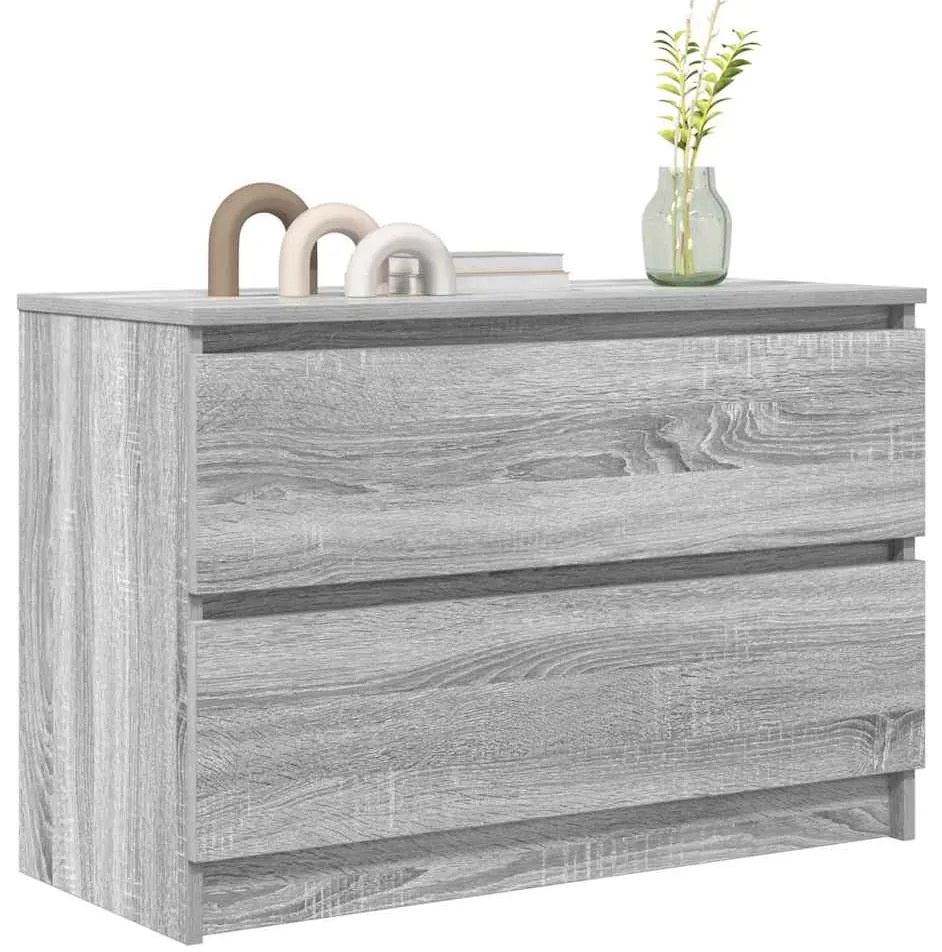 vidaXL Έπιπλο Τηλεόρασης Γκρι Sonoma 80x35x54 εκ. από Επεξεργ. Ξύλο
