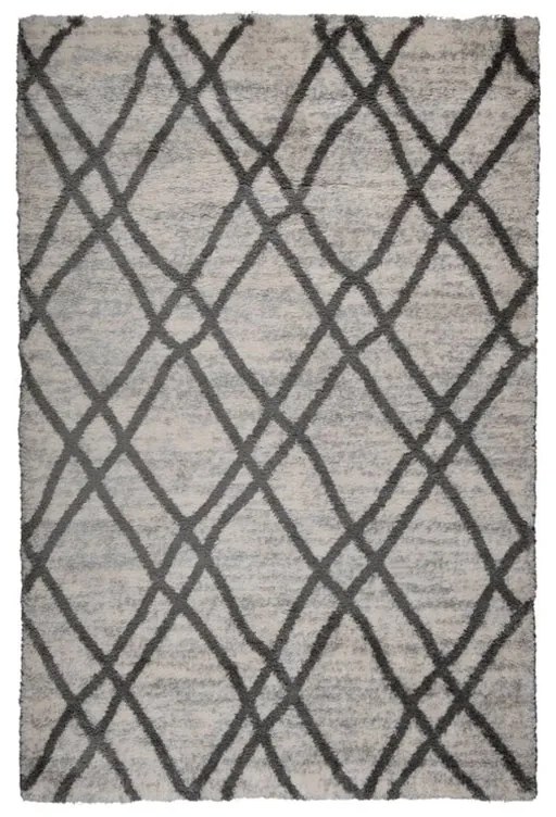 Χαλί (133x190) Βιοκαρπέτ Fluffy 369B White/Grey