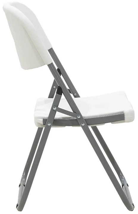 Καρέκλα catering-συνεδρίου πτυσσόμενη Edison pakoworld χρώμα λευκό