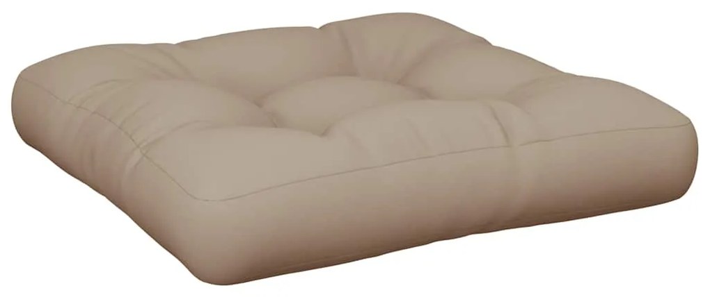 vidaXL Μαξιλάρι Παλέτας Taupe 60 x 61,5 x 10 εκ. Υφασμάτινο