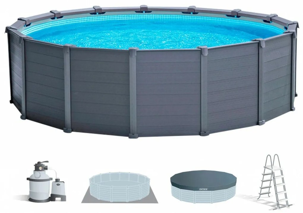 Πισίνα Αποσπώμενο Intex 478 x 124 x 478 cm