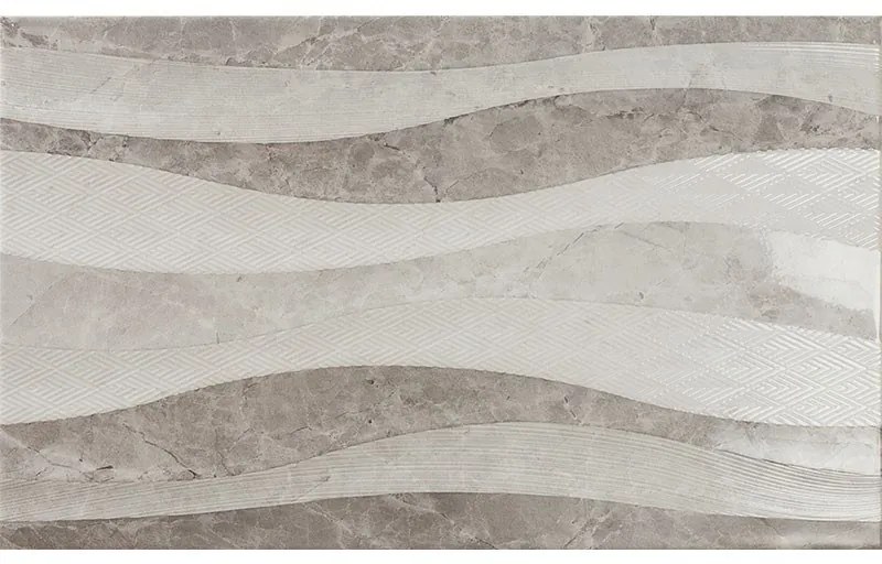 Karag Eleganza Πλακάκι Décor Waves Marengo 33,3x55c Τιμή τετραγωνικού 23€/ Συσκευασία 1,84m2, 10 τεμάχια