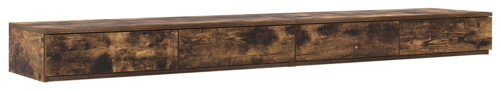 vidaXL Συρτάρια Κρεβατιού σε Καπνιστή Δρυς - 180x36.5x16.5 εκ - Φτιαγμένο από Φυσικό Ξύλο