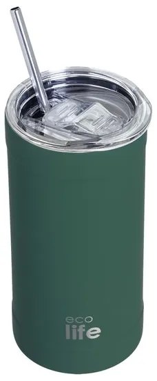 Ecolife Θερμός - Ποτήρι Για Καφέ Ανοξείδωτο 500ml Teal Green 33-BO-4128