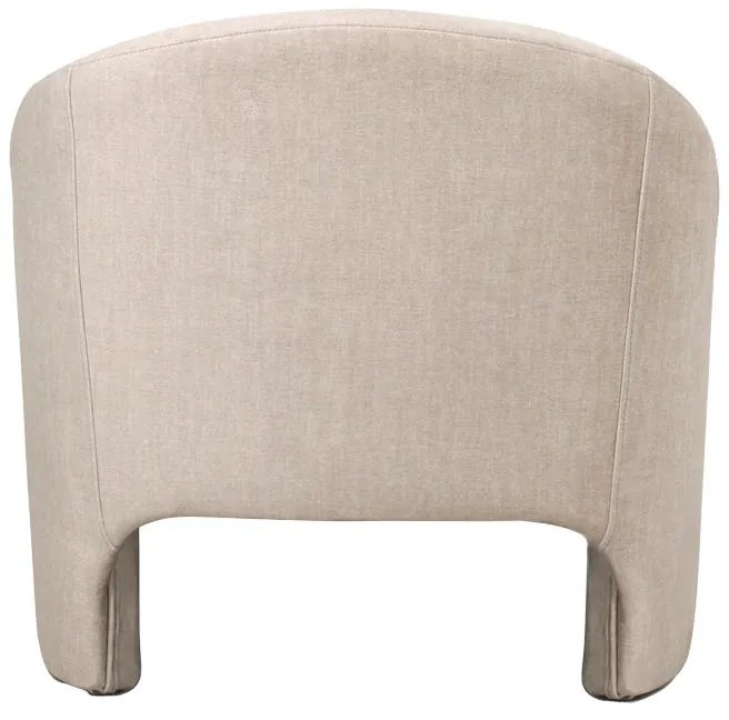 Πολυθρόνα Berza κρεμ ύφασμα 76x76x71εκ 76x76x71 εκ.