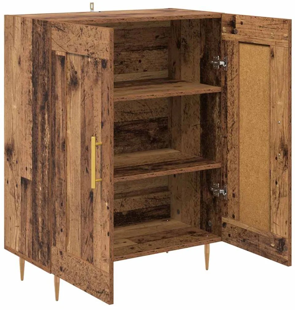 vidaXL Πλαϊνό γραφείο Παλιό Ξύλο 69,5 x 34 x 90 εκ.