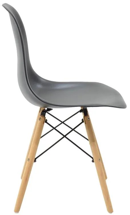 Σετ Τραπεζαρίας Cuba - Julita 5 τεμ Mdf σε Sonoma - Μαύρο - Φυσικό 120x70x76εκ. 120x70x76 εκ.