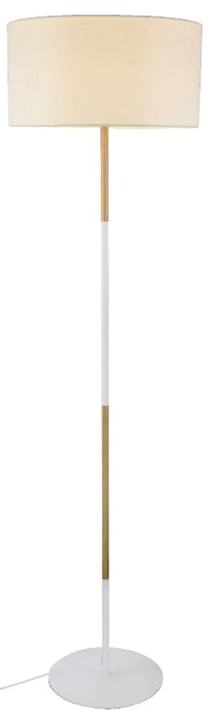 Φωτιστικό Δαπέδου Textile &amp; Crystal OD6508FWH White Metal, Fabric