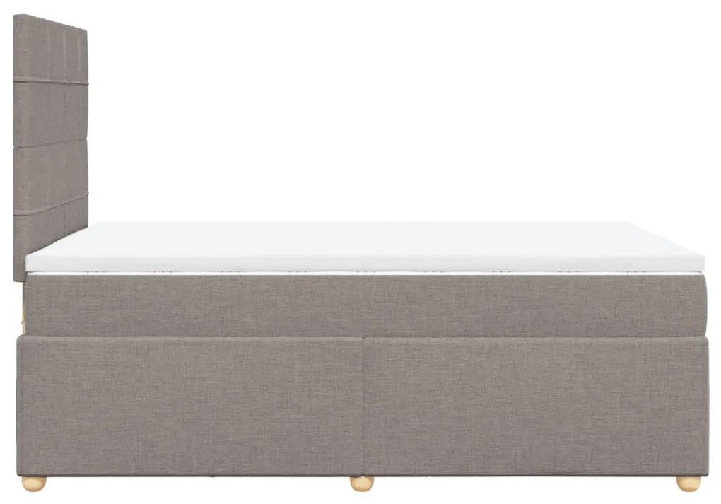 ΚΡΕΒΑΤΙ BOXSPRING ΜΕ ΣΤΡΩΜΑ TAUPE 120X190 ΕΚ. ΥΦΑΣΜΑΤΙΝΟ 3293523