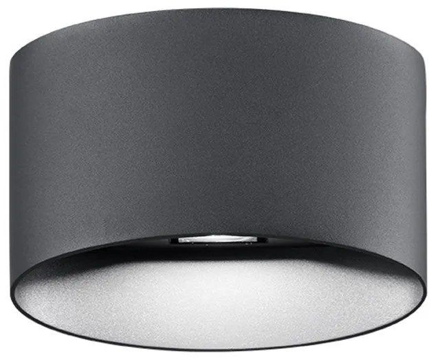 Φωτιστικό Τοίχου - Απλίκα Tempo 4295000 LED 11W 3000K 653Lm 17x14cm Dark Grey Viokef