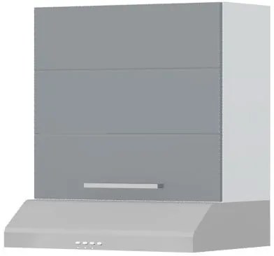 Ντουλάπι κρεμαστό Hudson A7-60-1K για απορροφητήρα-Λευκό - Γκρι